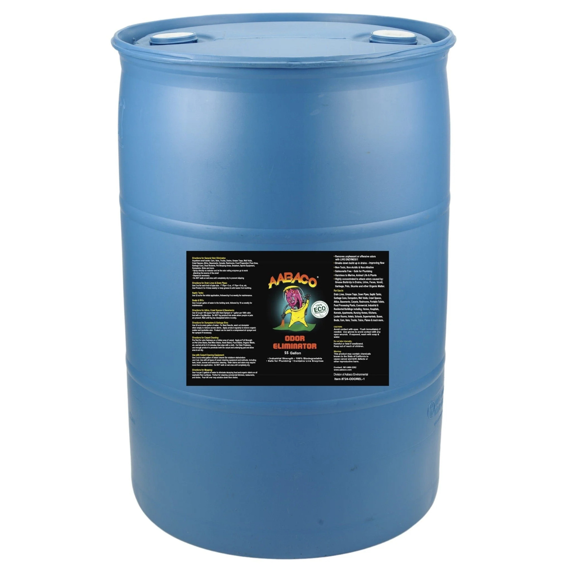 AABACO Odor Eliminator – Industrial Strength Enzyme Spray, 55-gallon